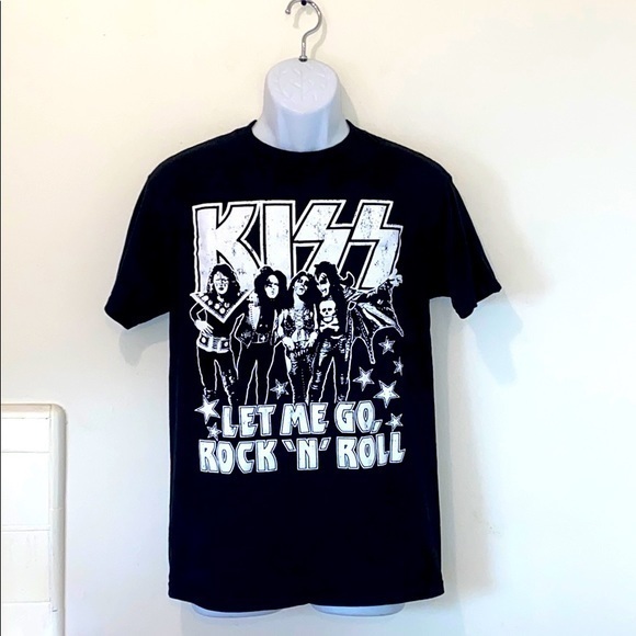 Unisex KISS Let Me Go Rock ‘N’ Roll T-Shirt - Picture 1 of 8